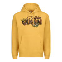 Mustard caffeine queen Premium Hoodie - BarkalooDesign
