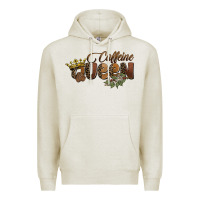 Oatmeal Heather caffeine queen Premium Hoodie - BarkalooDesign