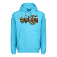 Ocean Blue caffeine queen Premium Hoodie - BarkalooDesign