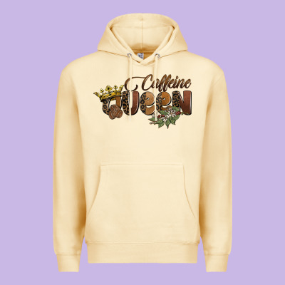Caffeine Queen Premium Hoodie Designed By Barkaloodesign