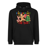 Black eating christmas cookies for two Heavyweight Hoodie - MaliasSmallBusiness