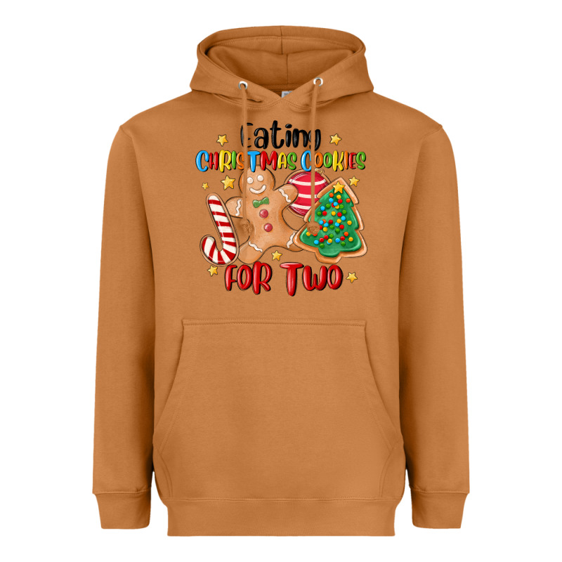 Eating Christmas Cookies For Two Heavyweight Hoodie by MaliasSmallBusiness | Teevron