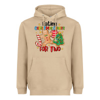 Mushroom eating christmas cookies for two Heavyweight Hoodie - MaliasSmallBusiness