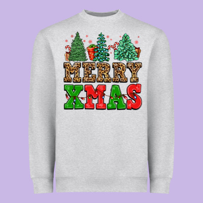 Merry Xmas Heavyweight Sweatshirt Designed By Fadigitalartstudio