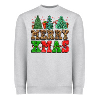 Heather Grey merry xmas Heavyweight Sweatshirt - FaDigitalArtStudio
