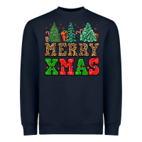Navy merry xmas Heavyweight Sweatshirt - FaDigitalArtStudio