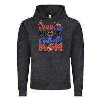 Vintage Black loud and proud football mom Vintage Hoodie - Zillion Design Studio