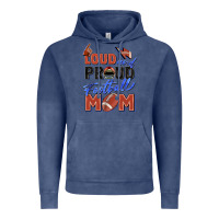 Vintage Denim loud and proud football mom Vintage Hoodie - Zillion Design Studio