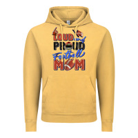 Vintage Mustard loud and proud football mom Vintage Hoodie - Zillion Design Studio