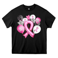 Balloons Cancer Ribbon Heavy Core Tee | Teevron