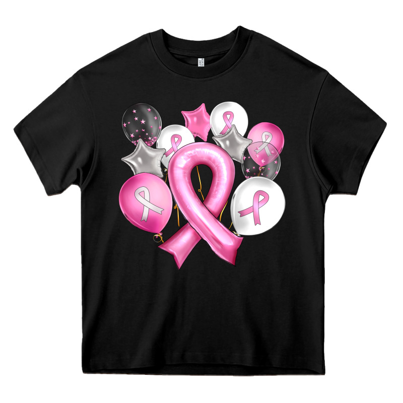Balloons Cancer Ribbon Heavy Core Tee by Artiststas | Teevron