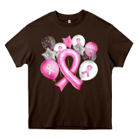 Chocolate Brown Balloons cancer ribbon Heavy Core Tee - Artiststas