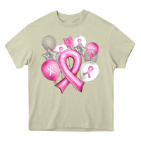 Mossy Balloons cancer ribbon Heavy Core Tee - Artiststas
