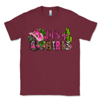 Burgundy lets go girls with boots and hats Classic Tee - AdoDesignShop