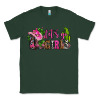 Sports Green lets go girls with boots and hats Classic Tee - AdoDesignShop