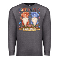 Charcoal Heather happiness is homemade Premium Sweatshirt - MaliasSmallBusiness