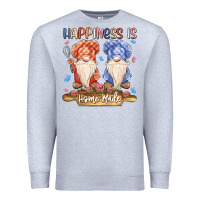 Heather Grey happiness is homemade Premium Sweatshirt - MaliasSmallBusiness