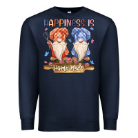 Navy happiness is homemade Premium Sweatshirt - MaliasSmallBusiness