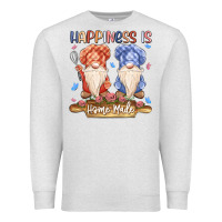 Oatmeal Heather happiness is homemade Premium Sweatshirt - MaliasSmallBusiness