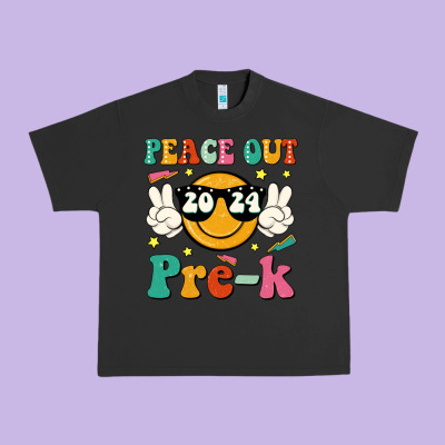 Peace Out 2024 Pre K Urban Heavy Tee Designed By Jahusdesignshop