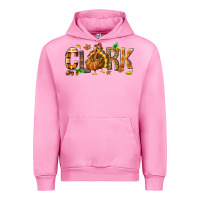 Fuchsia Pink Personalized Thanksgiving Urban Hoodie - NancyCooperArtShop