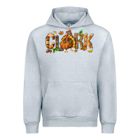 Heather Grey Personalized Thanksgiving Urban Hoodie - NancyCooperArtShop