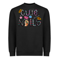Black cute nails Heavyweight Sweatshirt - CowhideDigitalArt