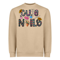 Mushroom cute nails Heavyweight Sweatshirt - CowhideDigitalArt