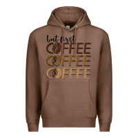Chestnut but first coffee coffee coffee Premium Hoodie - BarkalooDesign