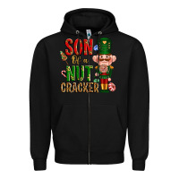 Black Christmas son of a nutcracker Zipper Hoodie - NancyCooperArtShop