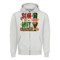 Dove Grey Christmas son of a nutcracker Zipper Hoodie - NancyCooperArtShop