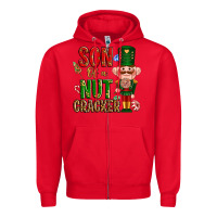 Red Christmas son of a nutcracker Zipper Hoodie - NancyCooperArtShop