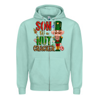 Seafoam Christmas son of a nutcracker Zipper Hoodie - NancyCooperArtShop