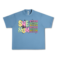 Pebble Blue she is mom Urban Heavy Tee - JahusDesignShop