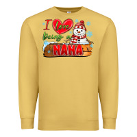 Antique Gold i love being a nana Premium Sweatshirt - MaliasSmallBusiness