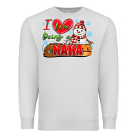 Dove Grey i love being a nana Premium Sweatshirt - MaliasSmallBusiness