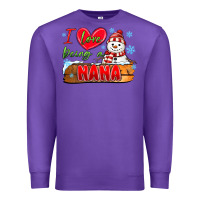Purple i love being a nana Premium Sweatshirt - MaliasSmallBusiness