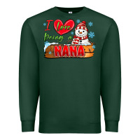 Sports Green i love being a nana Premium Sweatshirt - MaliasSmallBusiness