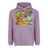 Lavender school elements Heavyweight Hoodie - NancyCooperArtShop