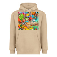 Mushroom school elements Heavyweight Hoodie - NancyCooperArtShop
