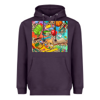 Plum school elements Heavyweight Hoodie - NancyCooperArtShop
