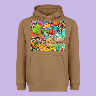 School Elements Heavyweight Hoodie Designed By Nancycooperartshop