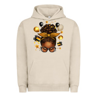 Pigment French Oak new year's eve afro messy bun Urban Hoodie - texasbilliewilder