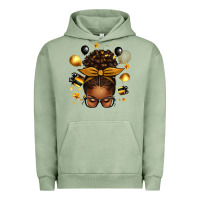 Pigment Oil Green new year's eve afro messy bun Urban Hoodie - texasbilliewilder