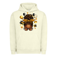 Pigment Pistachio new year's eve afro messy bun Urban Hoodie - texasbilliewilder