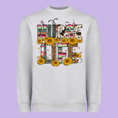 Nurse Life Heavyweight Sweatshirt Designed By Fadigitalartstudio