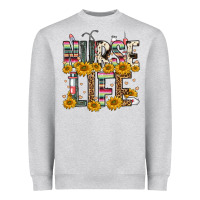 Heather Grey nurse life Heavyweight Sweatshirt - FaDigitalArtStudio