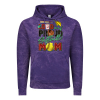 Cloud Purple loud and proud softball mom Vintage Hoodie - Zillion Design Studio