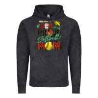 Vintage Black loud and proud softball mom Vintage Hoodie - Zillion Design Studio