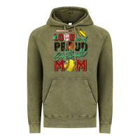 Vintage Olive loud and proud softball mom Vintage Hoodie - Zillion Design Studio